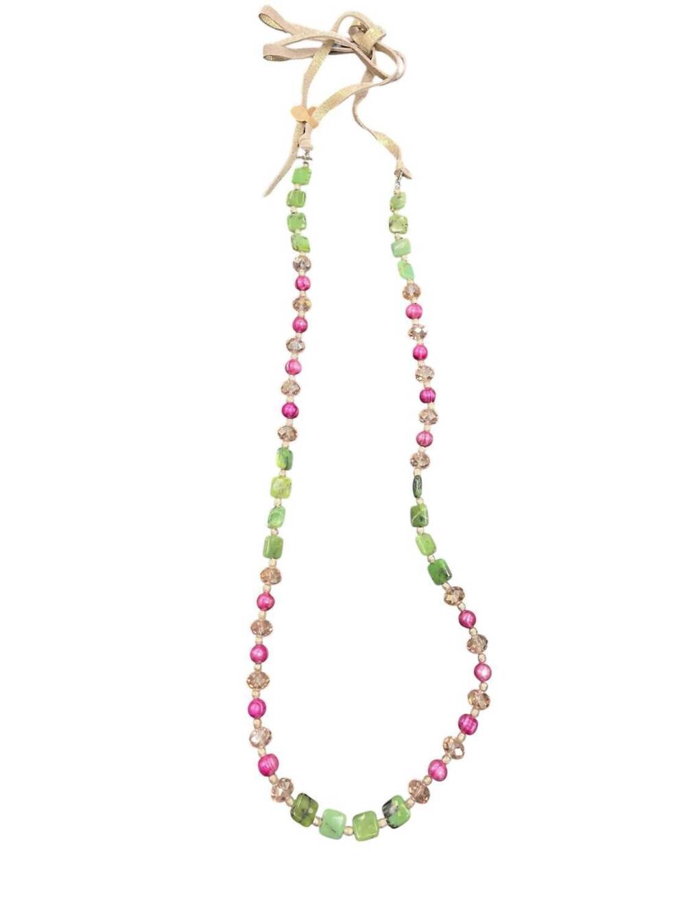 NEW A RARE BIRD women's sweet prairie necklace in pink